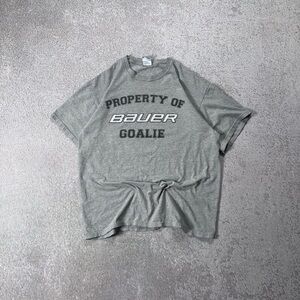 Vintage Y2K Bauer Hockey grey T-Shirt